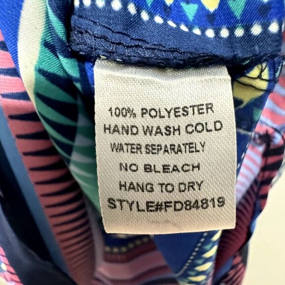 Brixon Ivy Tank Top Blouse Blue Black Loose Flowy Fit Button Up Woman sz XL - Picture 5 of 7